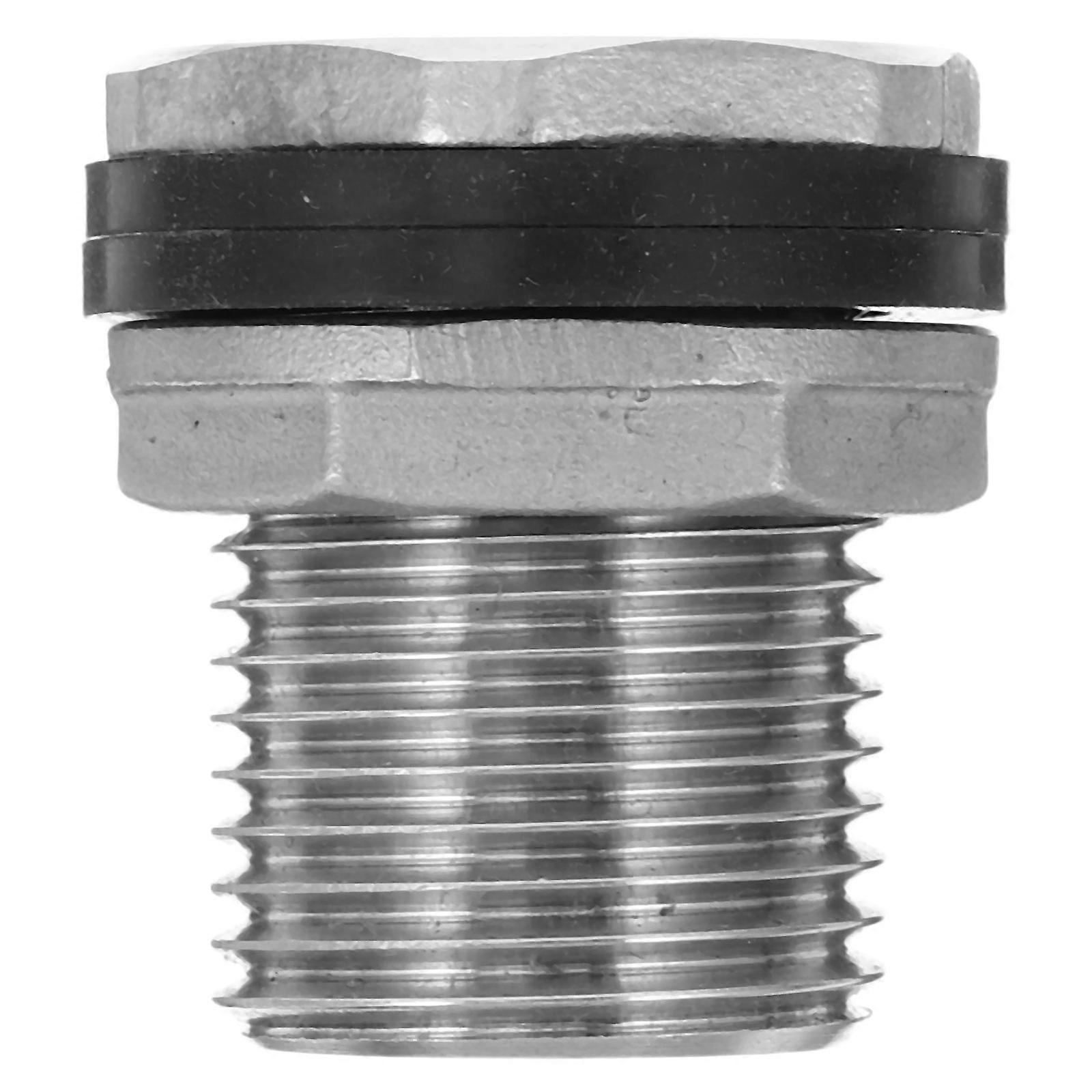Threaded Stainless Steel Fitting Tank Connector for 3Pcs Pack