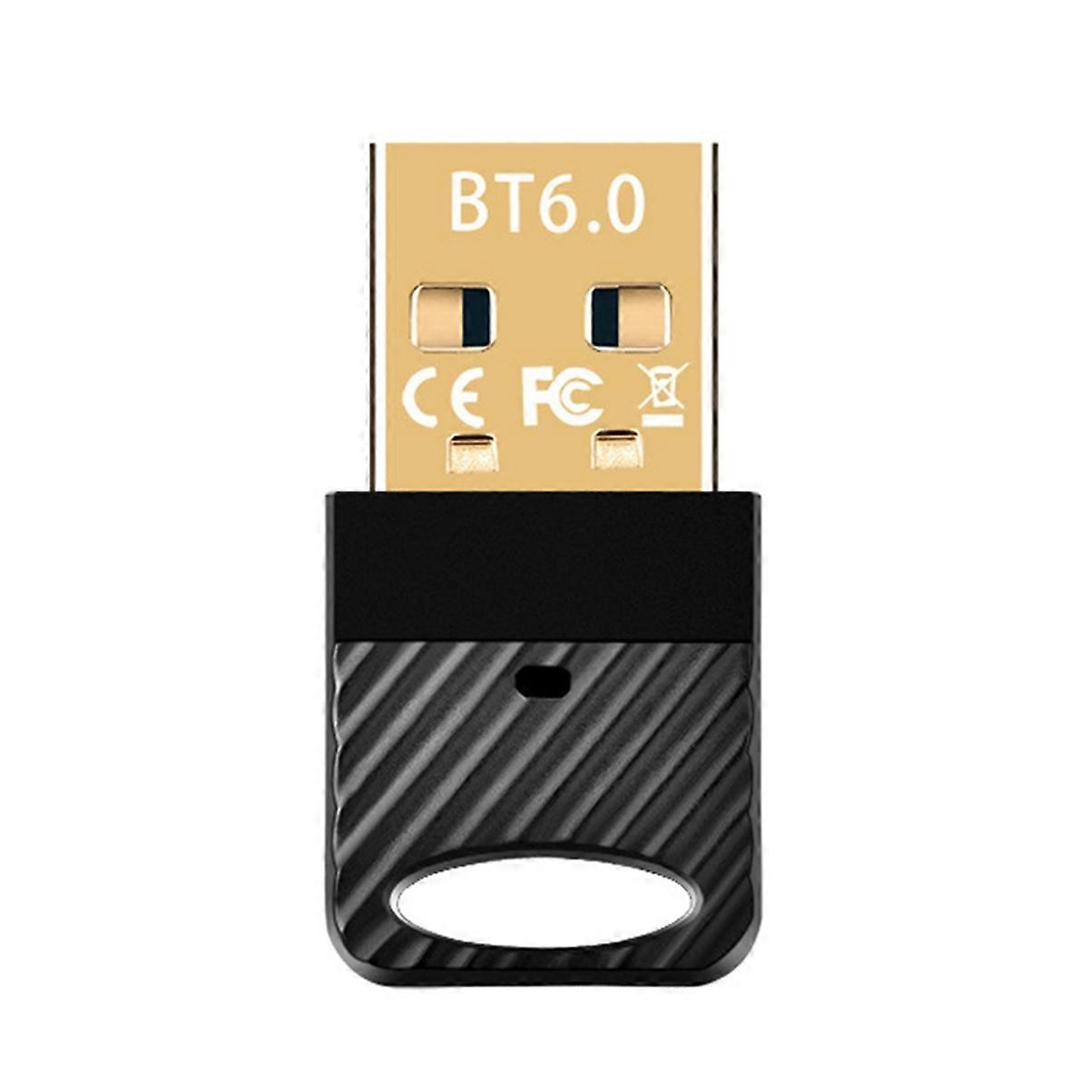 USB Bluetooth 6.0 Adapter Music Audio Receiver Transmitter for Bluetooth Speaker Keyboard Mouse Hea