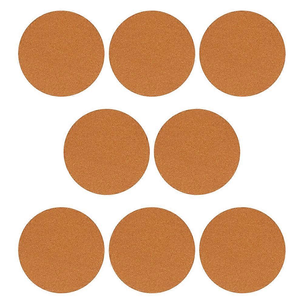 Round Cork Coasters for Plants Absorbent Mats Home Use 12 Pieces