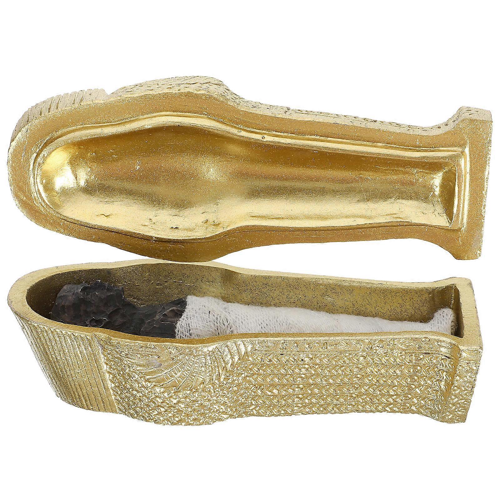 Egyptian Pharaoh Coffin Resin Craft Decoration Set Containing 5Pcs Ornaments