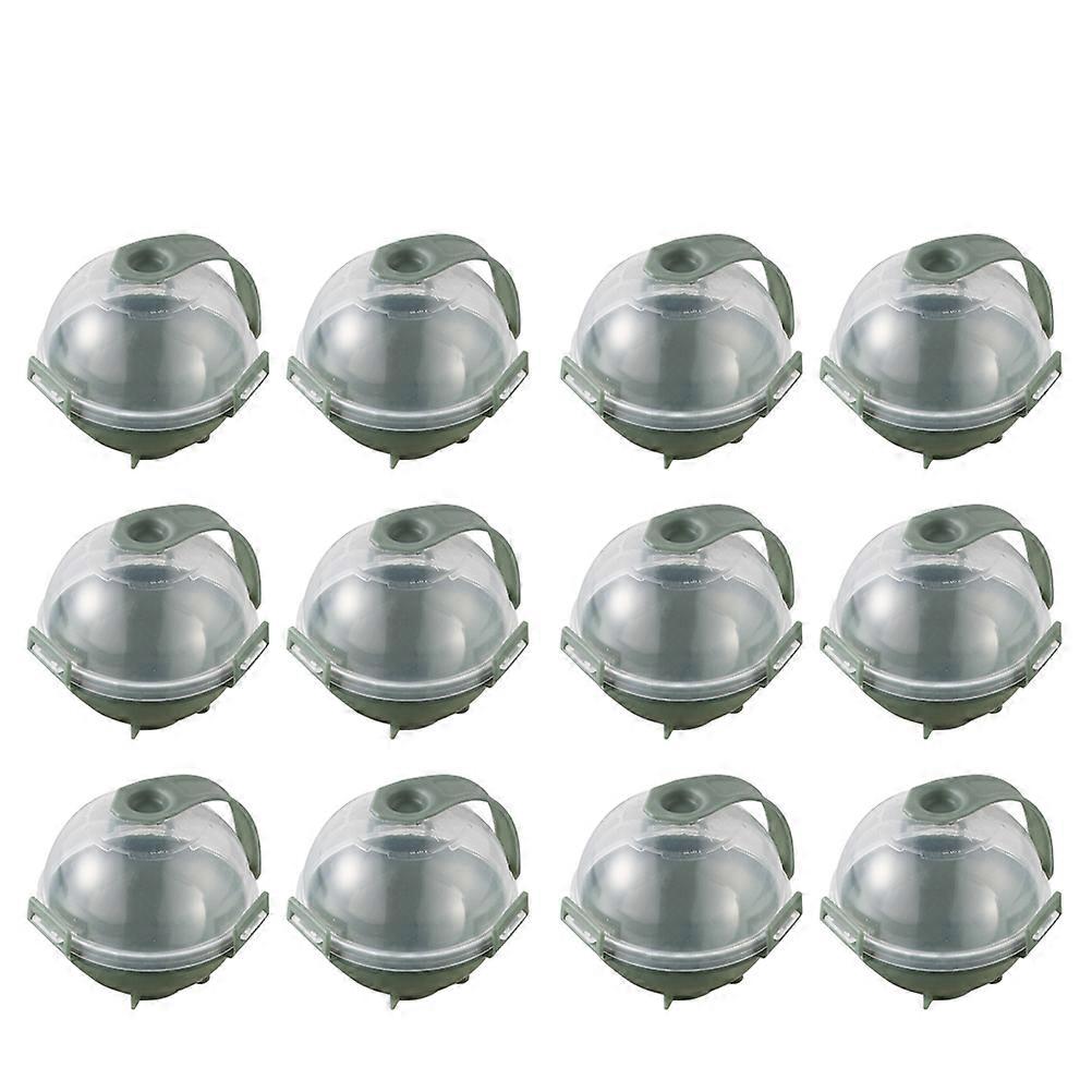 Plastic Ice Ball Mold Whiskey Ice Maker for Home Use 12Pcs Round Molds