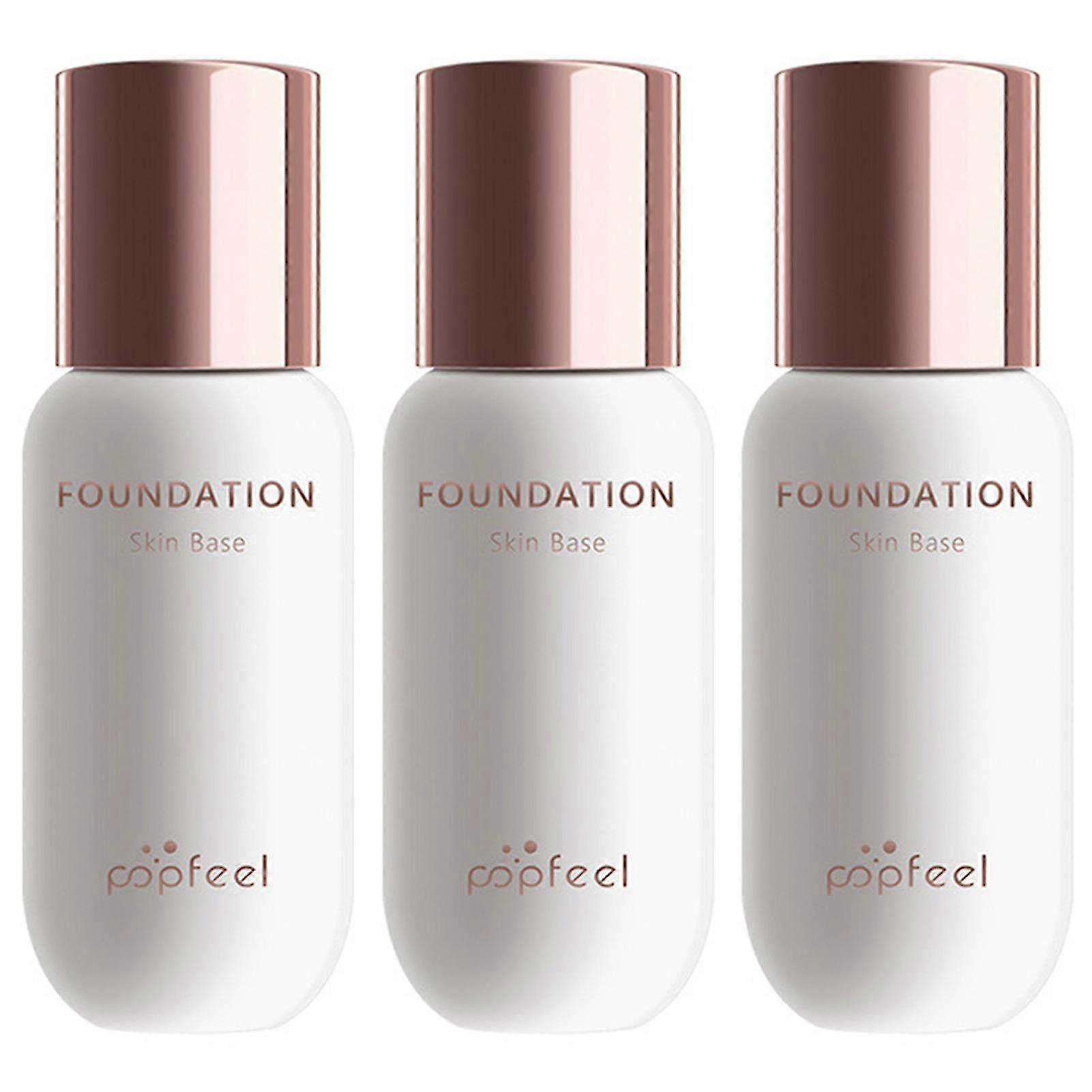 Color Changing Liquid Foundation Lightweight Full Coverage Primer Long Lasting Liquid Makeup Base Cream