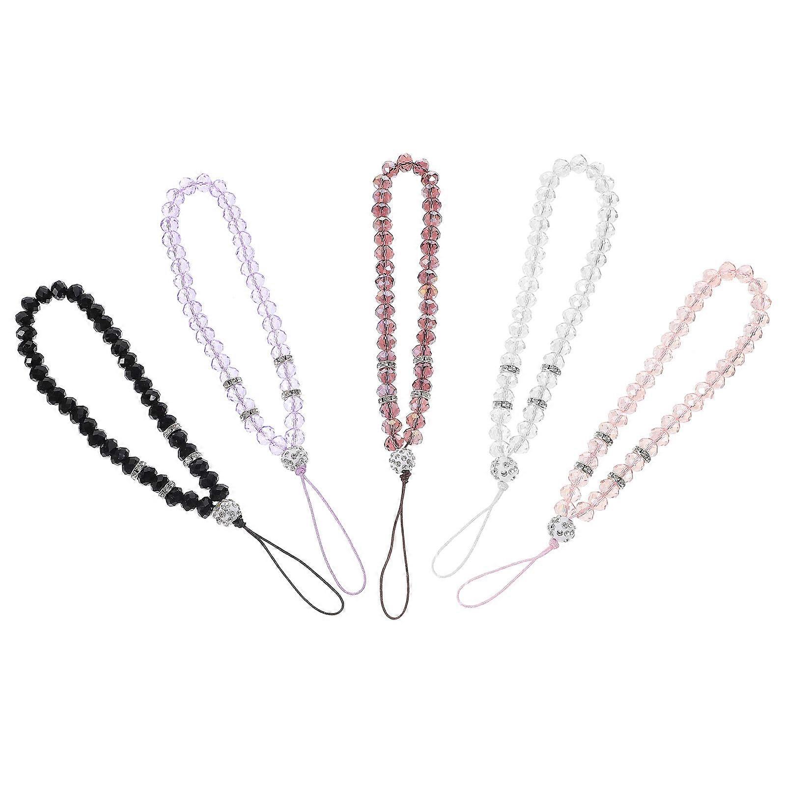 Beaded Phone Charm Crystal Phone Charm for Hanging Use 25Pcs Collection