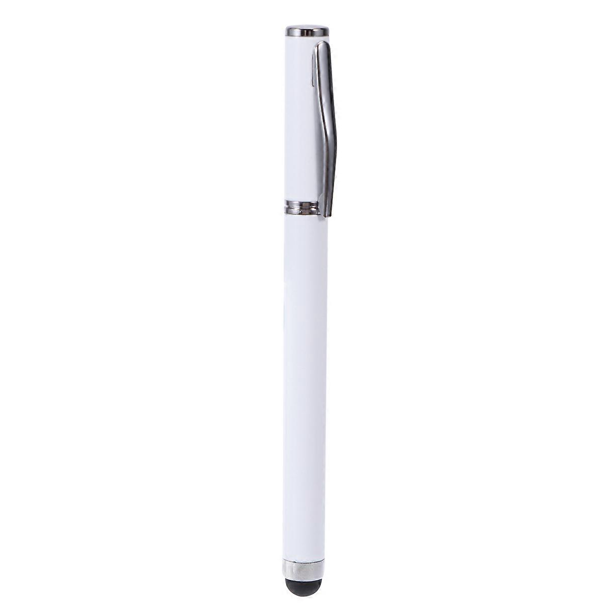 Writing Tool Metal Capacitive Pen for Touch Screen 2Pcs White