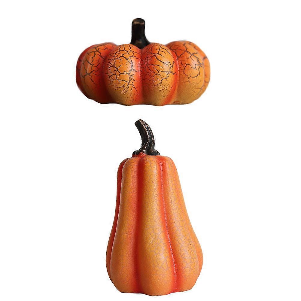 Halloween Decorative Pumpkin Lamp with LED Candle Light 4Pcs