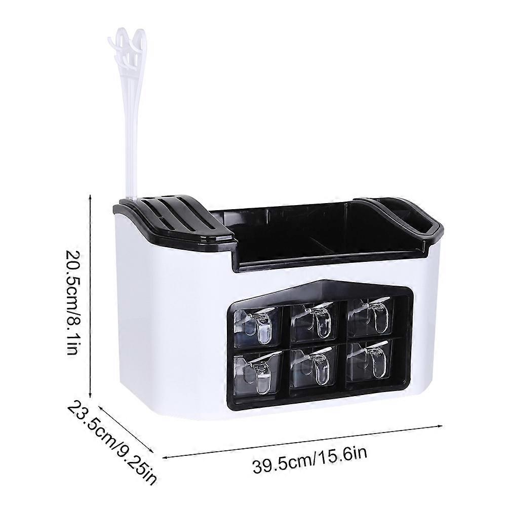 Multifunctional Kitchen Knife & Spice Storage Rack with 6 Boxes