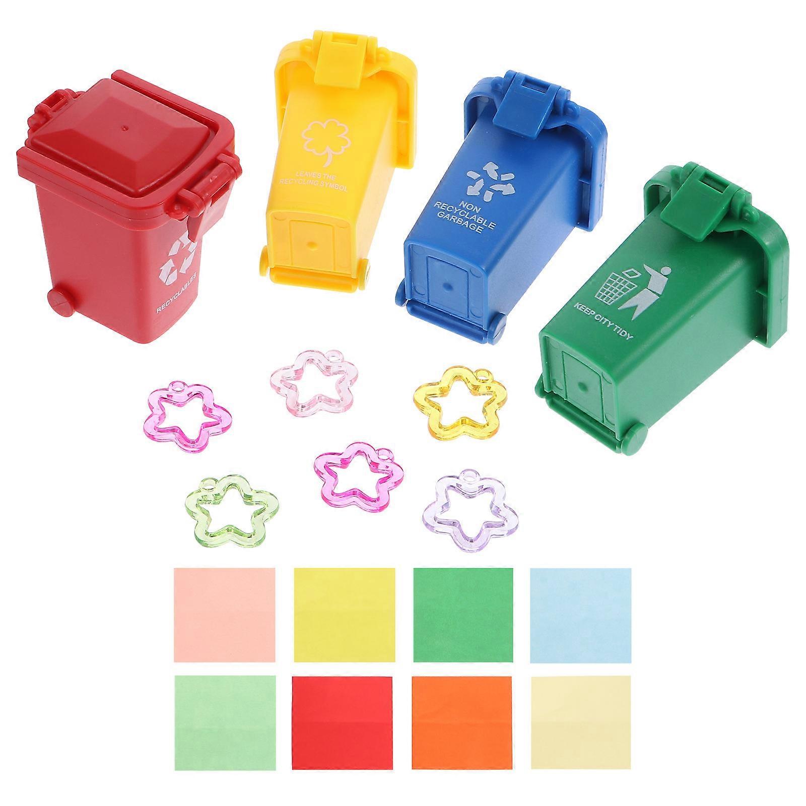 Bird Puzzle Training Toys Color Sorting Bin for Parrot Play 2Sets