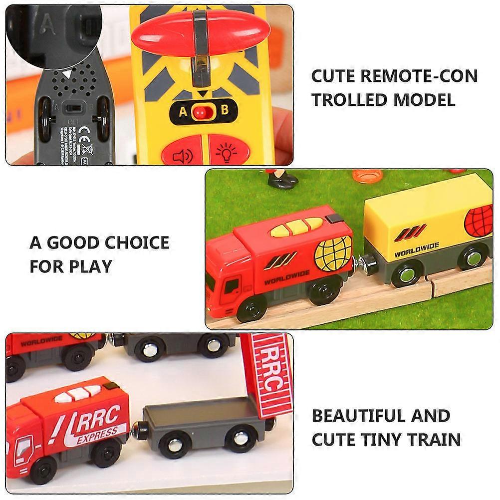 Plastic Electric Train Toy Remote Control Kid Train Toy Without Battery