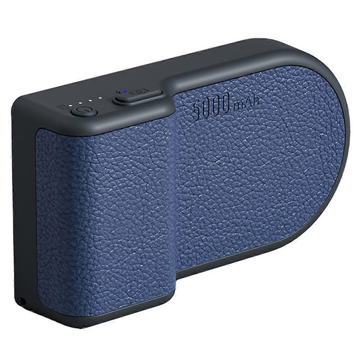 Magnetic Phone Hand Grip for Handheld BLuetooth Phone Photo Mount for Vlog Wireless Charging Power Bank Blue