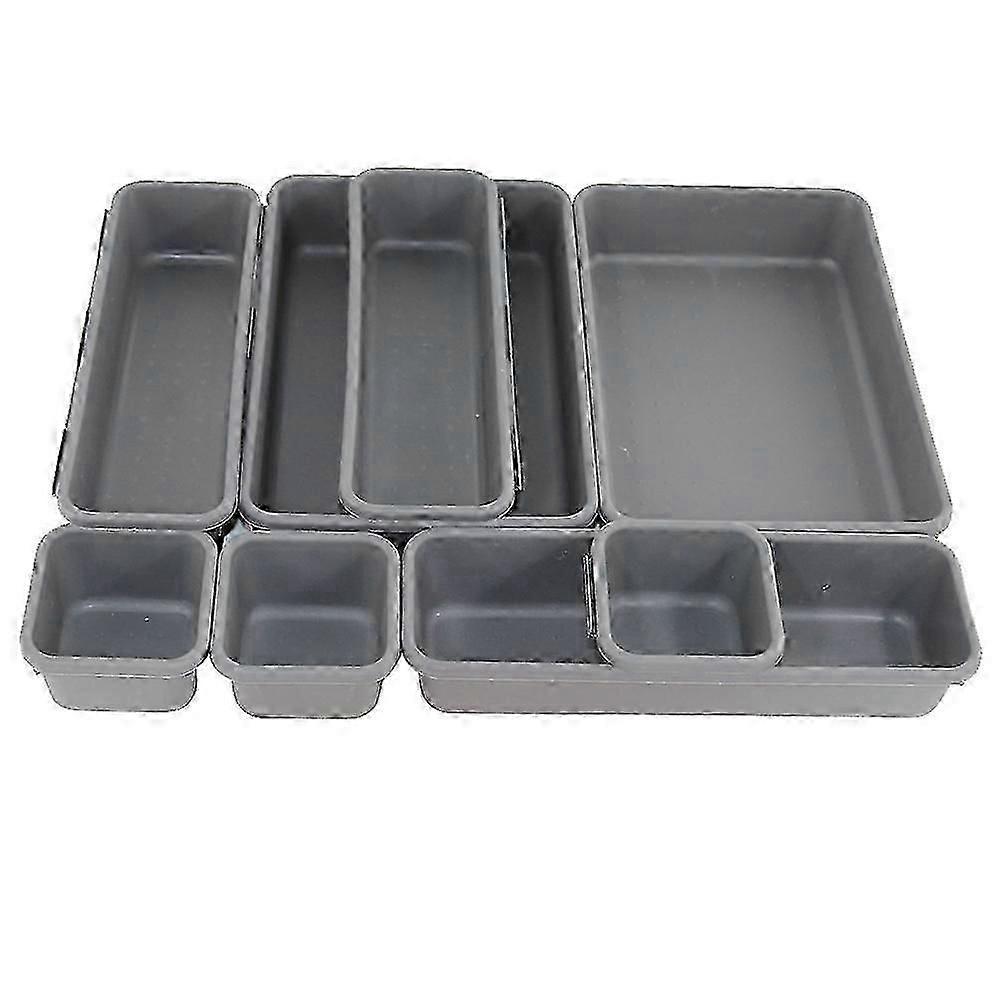 8Pcs Interlocking Bins Smart Interlocking Storage Bins Drawer Organizer &My