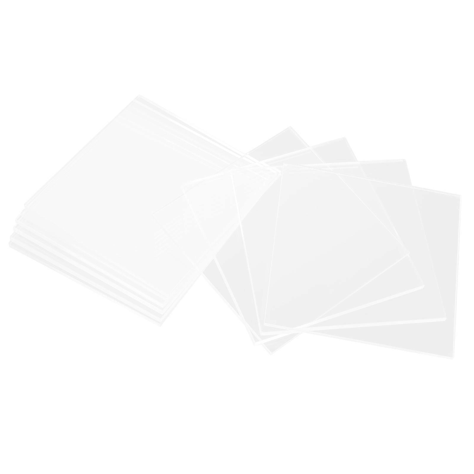 Transparent Acrylic for Refrigerator Crafts 20Pcs with Adhesive