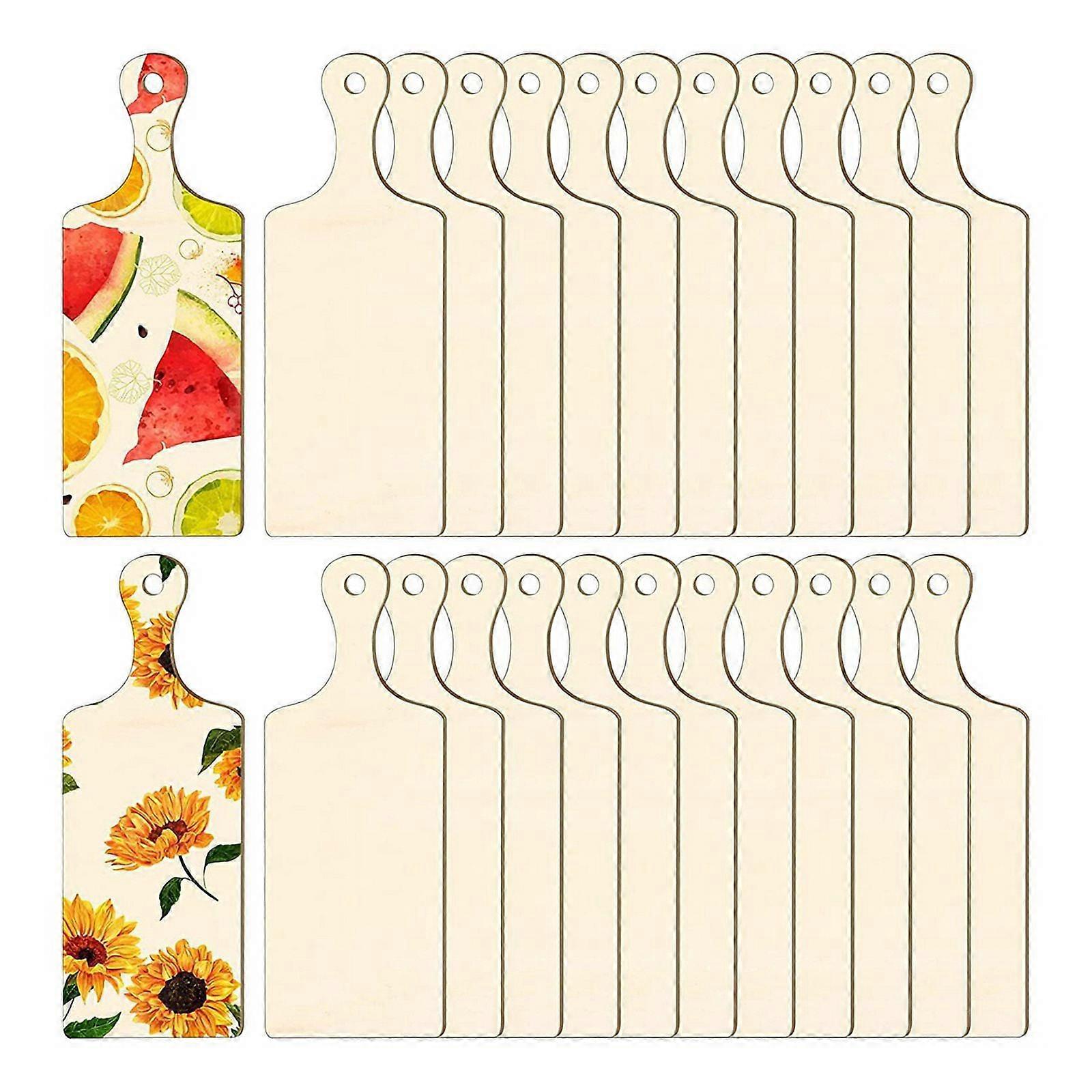 Smooth Wooden DIY Chopping Board Kitchen Decoration Kitchen Tools 12Pack