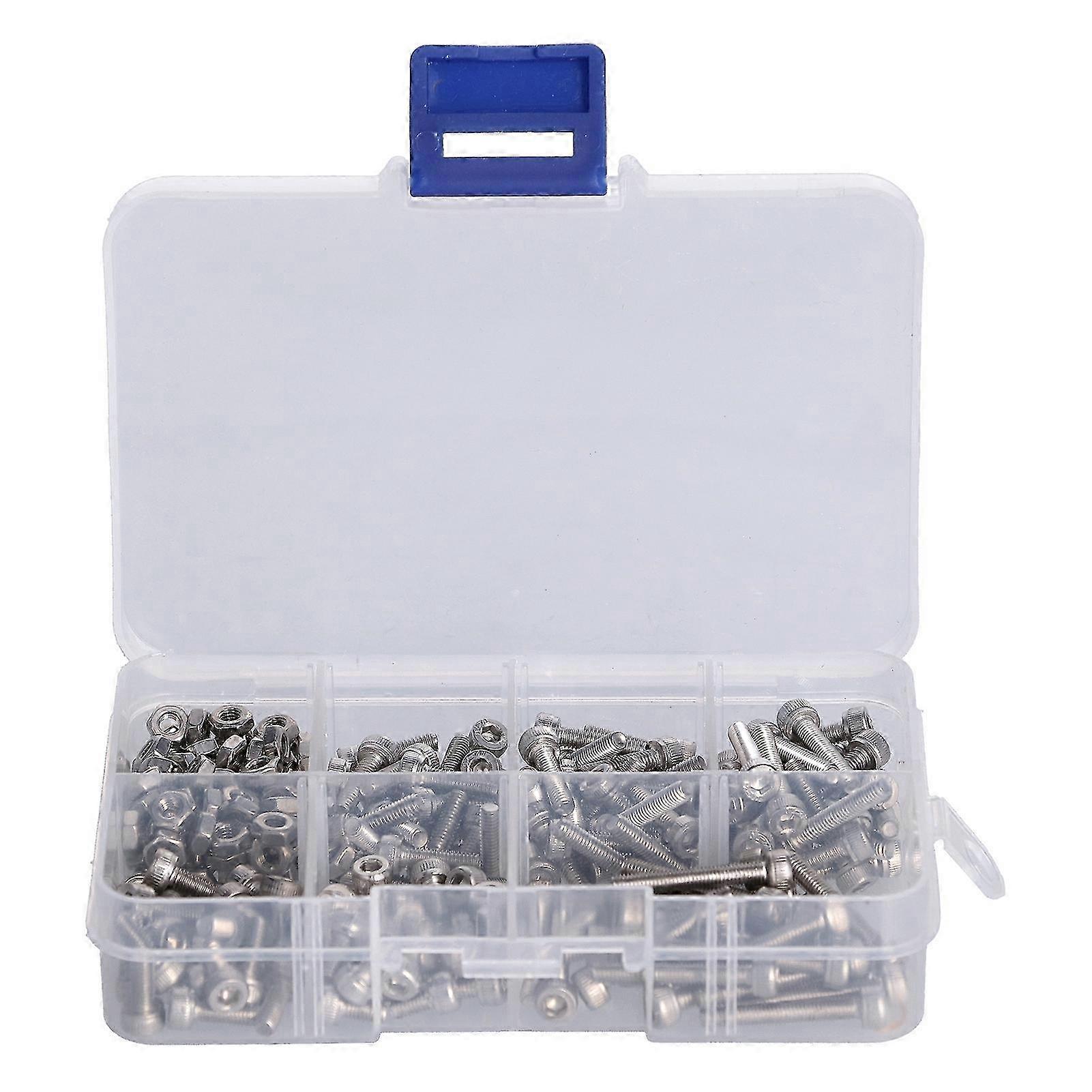 2025 Bolt Nut Set Assortment Kit 304 Stainless Steel Cap Hex Head Fastener Hardware M3