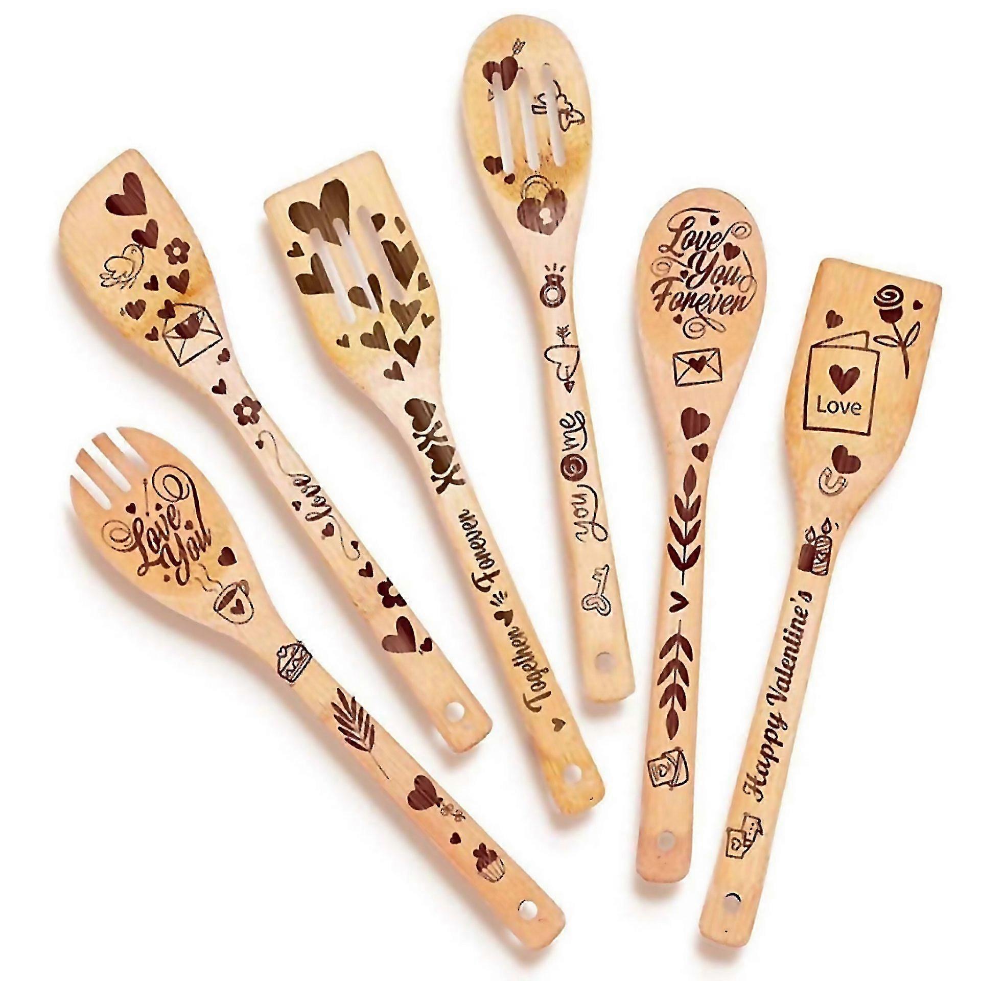 For Radium Carving Spatula Spoons Set Slotted Spoon 5pc Tableware