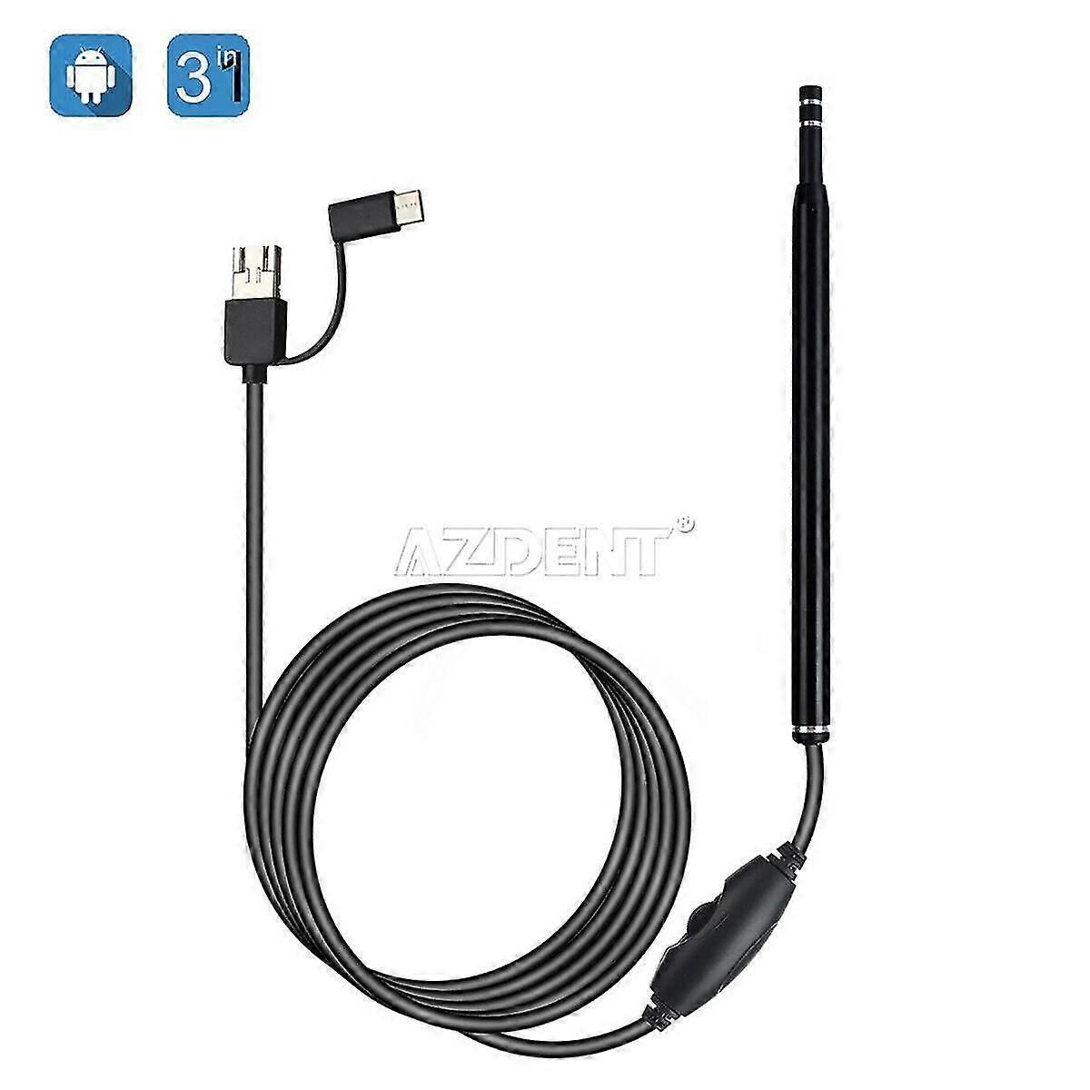 3 σε 1 Android Usb earpick κερί αφαίρεση αυτί καθαρότερο σκοπευτήριο ενδοσκόπιο pc κάμερα