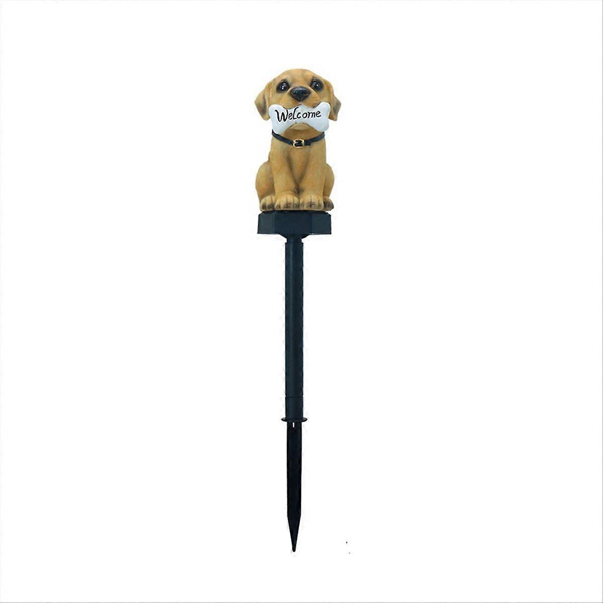 Puppy Solar Lawn Garden Ambience Lamp