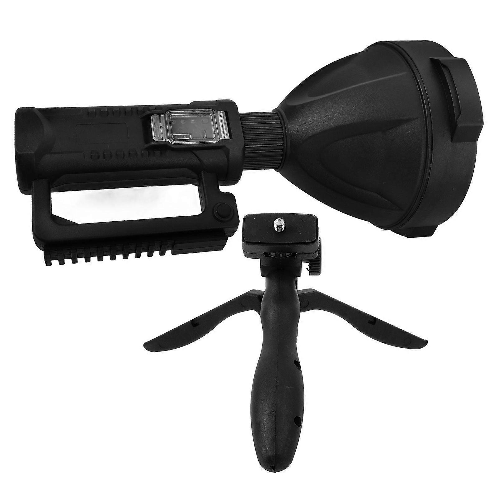 1pc Searchlight Long Distance Flashlight Waterproof Light USB Recharge Torch