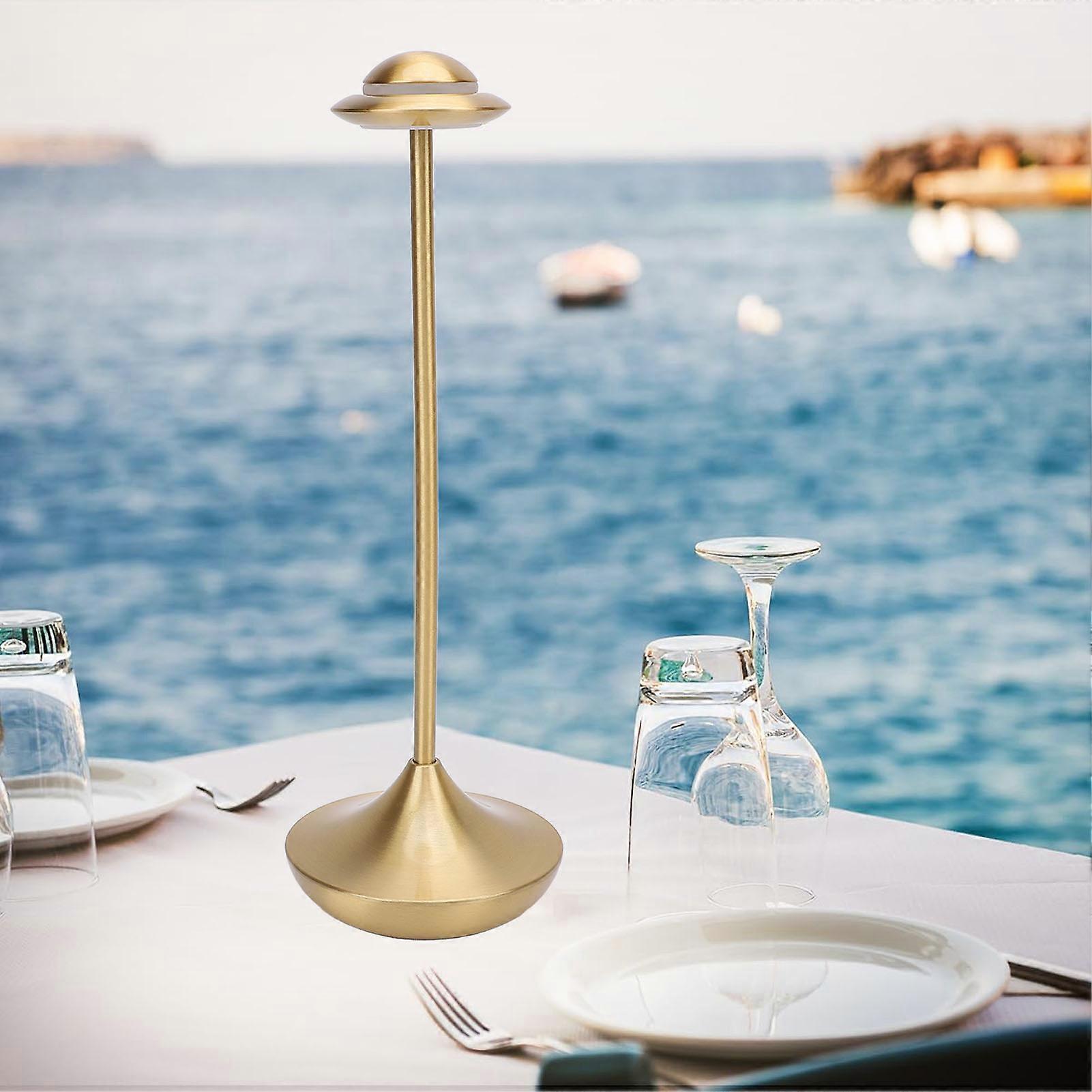 Cordless Desk Lamp Rechargeable Battery Powered LED Portable Water Resistant Touch Dimmable Lamp for Outdoor Yard Restaurant 