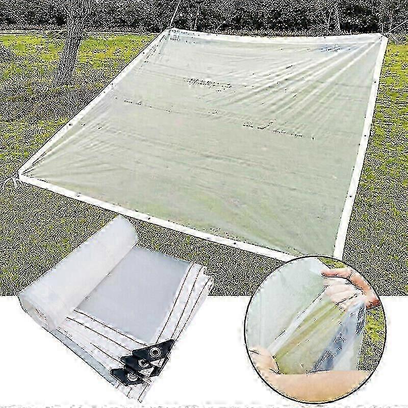 Bâche imperméable en PVC transparent avec œillets Housse de tente transparente
