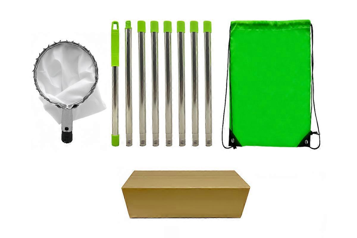 Fruit Picking Tool with Basket and Detachable Extended Handle for Orchard Yard