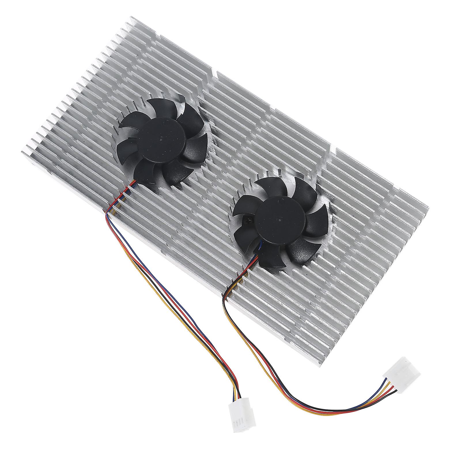 High Performs Dual Fans PWM Cooling GPU Backplane Radiator for RTX 3070 ...