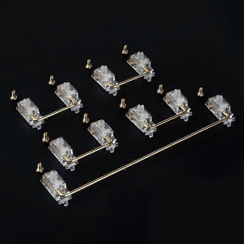 PCB Mount Screw-in Stabilizers Translucent Gold Plated Stabilizers, 6.25X 2X