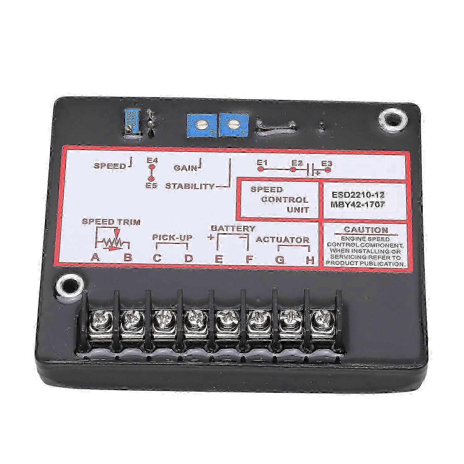 ESD2210 12 Generator Engine Governor Control Panel Electronic Genset Speed Controller DC12‑24V
