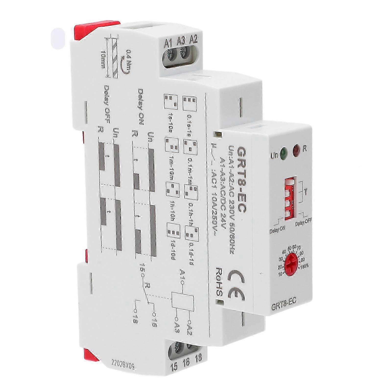 Dual Function Time Relay Multifunctional Relay Switch with LED Indicator AC230V Or AC DC24V Edition 1105