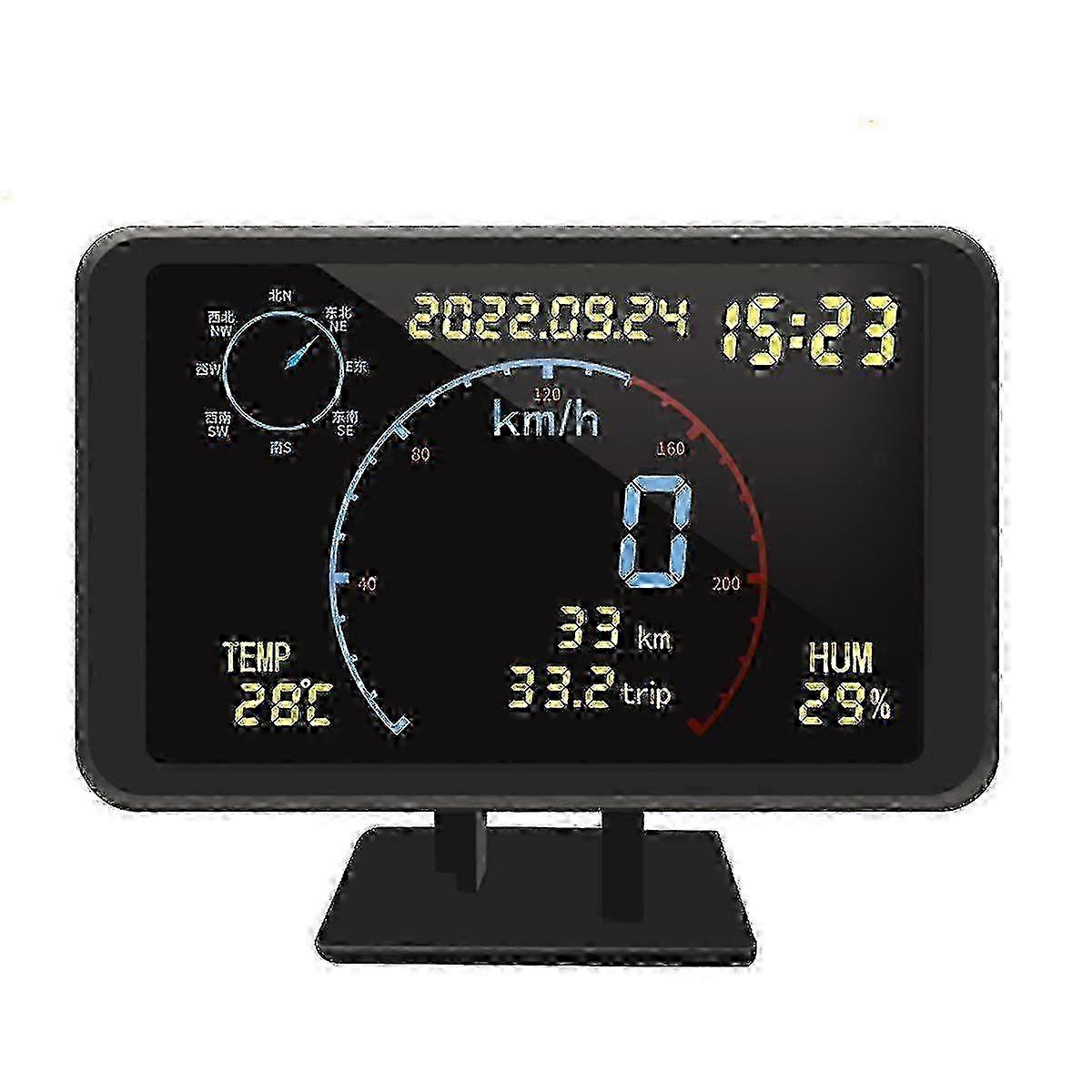 Multi-Function HUD Odometer with GPS Speed Tracking for Cars