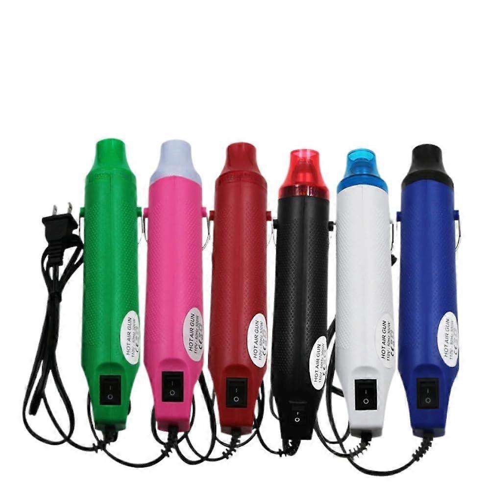 Hot Air Gun 6Piece Set Professional MultiColor Pack With Temperature Control 200C Max 8.86 Inch Length 1m Cord