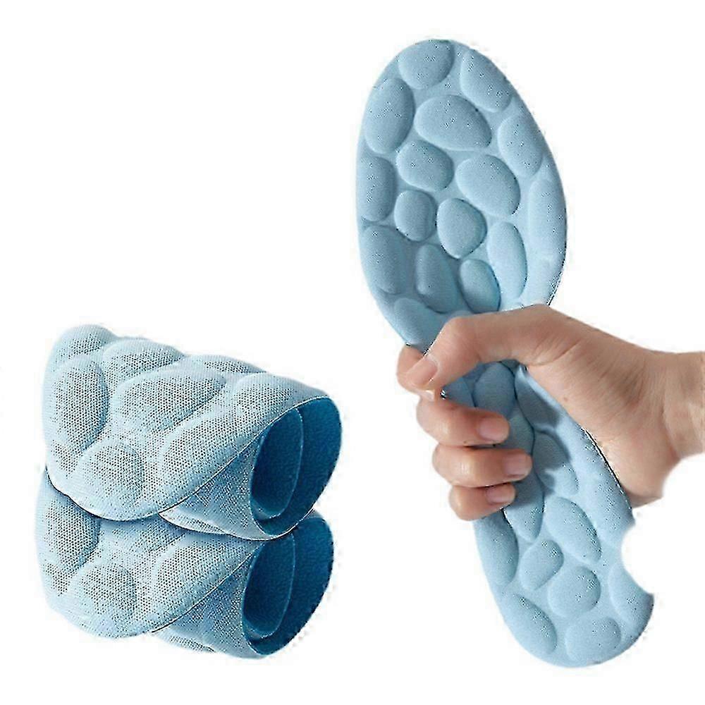 Semelles de sport en latex, modèle 1/2 paire, pour hommes et femmes, souples et hautement élastiques, en mousse à mémoire de forme.