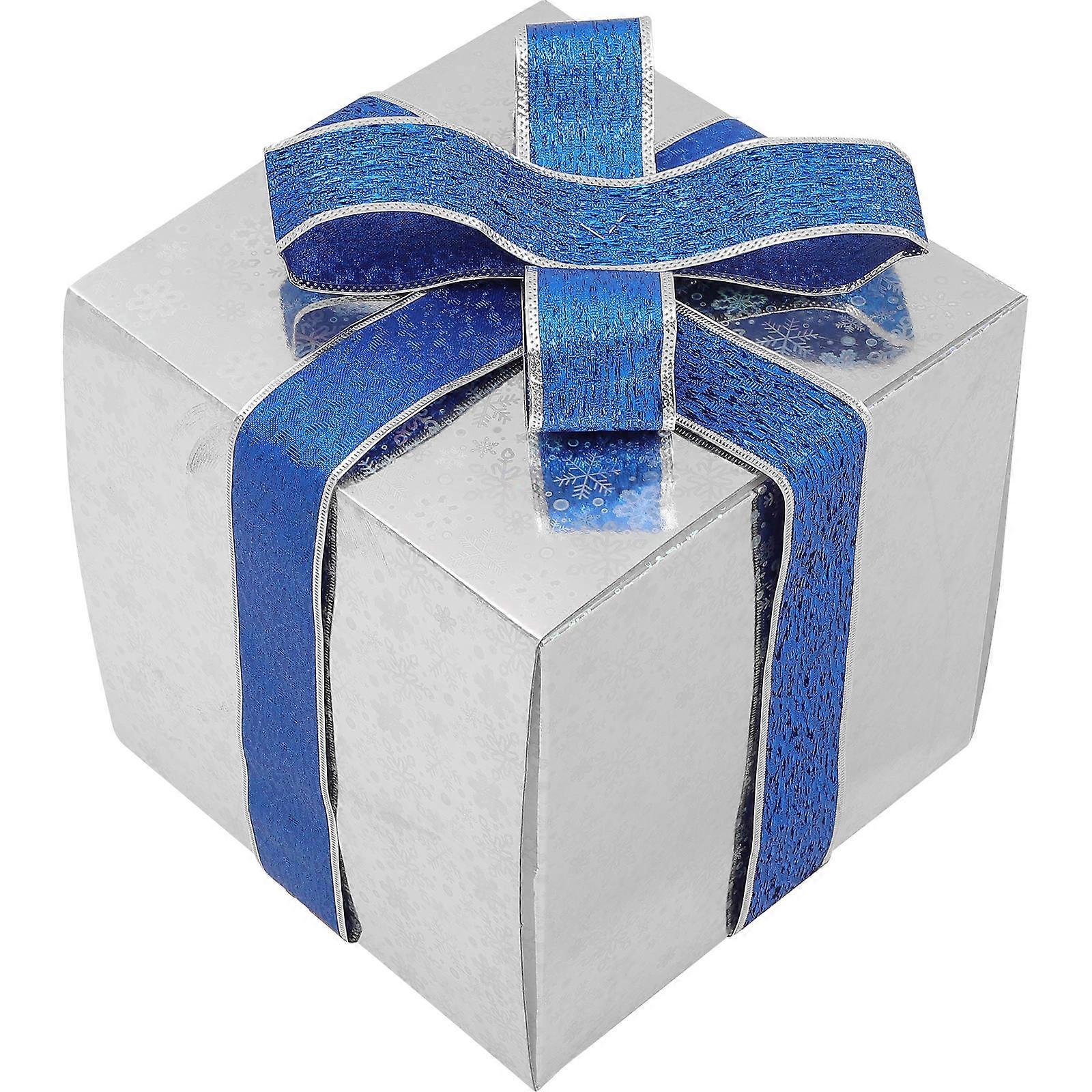 Silver Paper Christmas Nesting Box for Decoration Decorative Gift Box