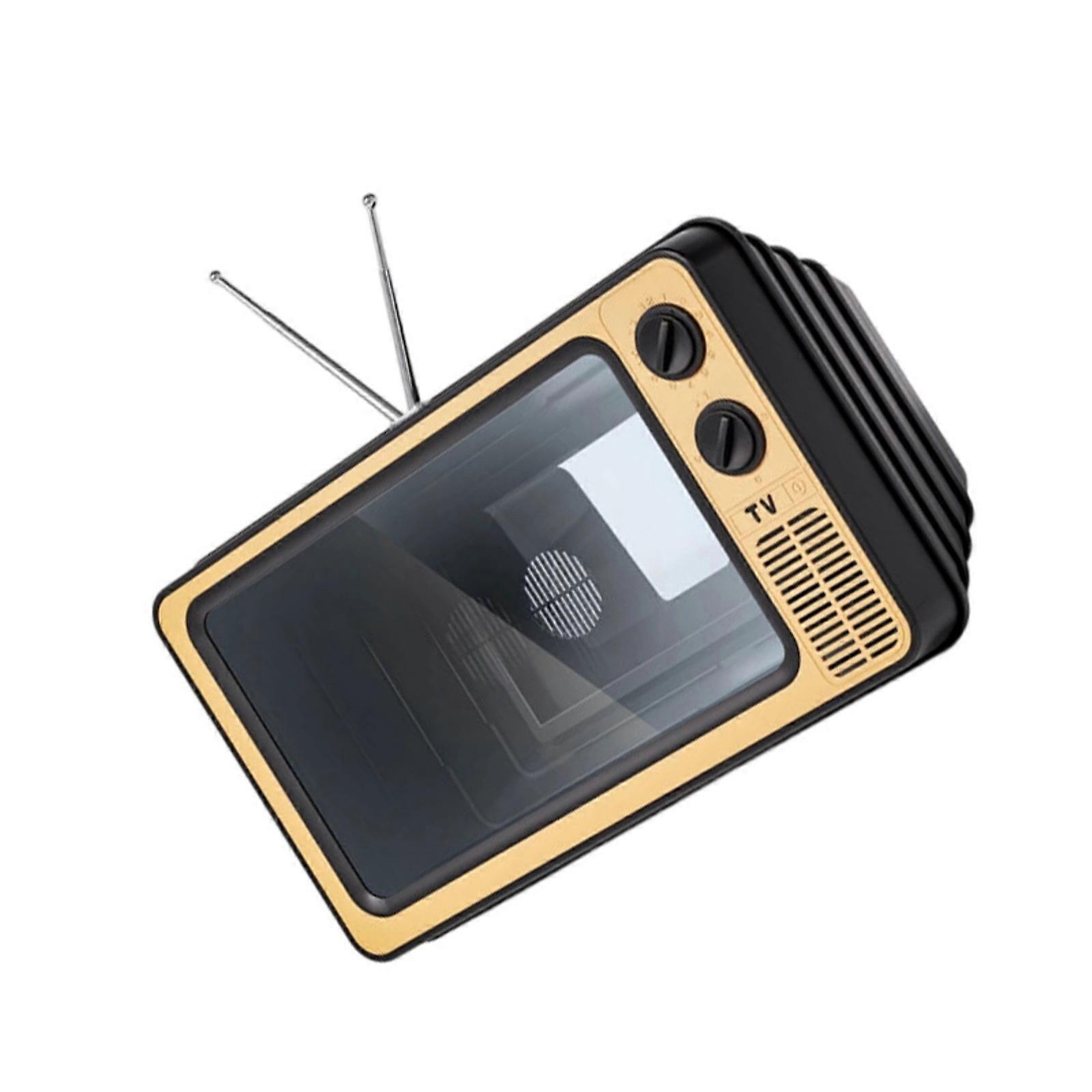 Classical TV Shaped Smartphone Screen Expander 14Inch Magnification Adjustable Viewing Angle Easy Carry Travel Essential  rose gold