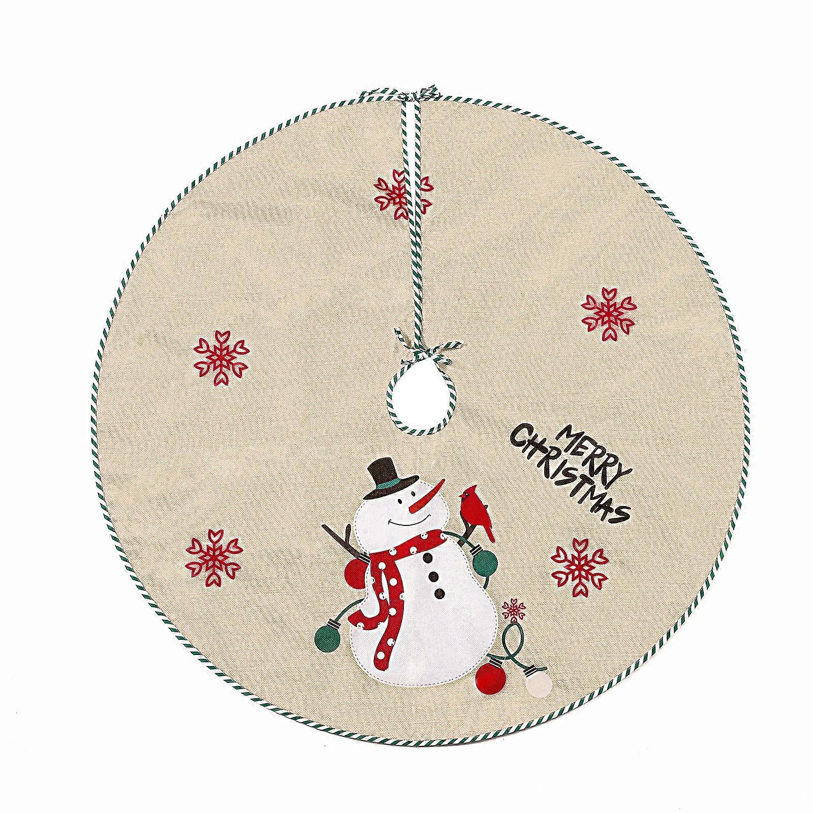 Quick Setups Christmas Tree Skirt Feature Nonslip Base Soft Polyester Fabric And Multiple Size Option Multicolor