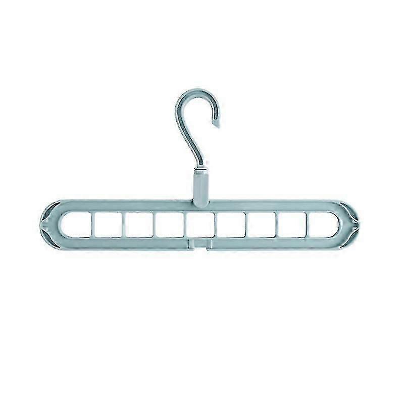 9-hole folding hanger for space-saving storage 360-degree rotating