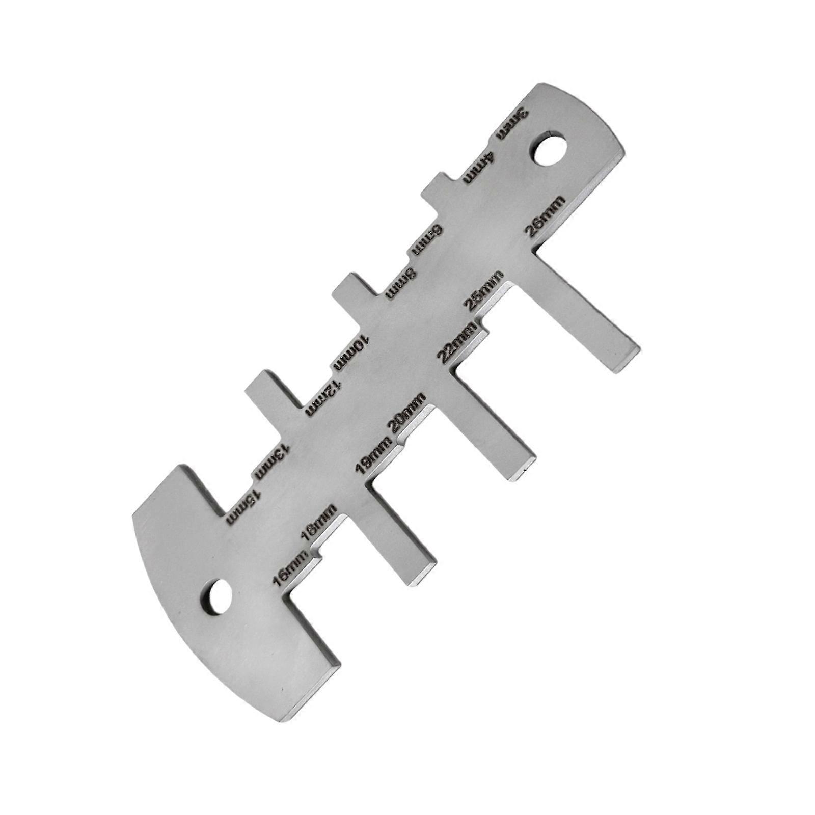 Aluminum Alloy Height Gauge Tablesaw Depth Measuring Ruler Height Calibration For Router Table Adjustment  steel color