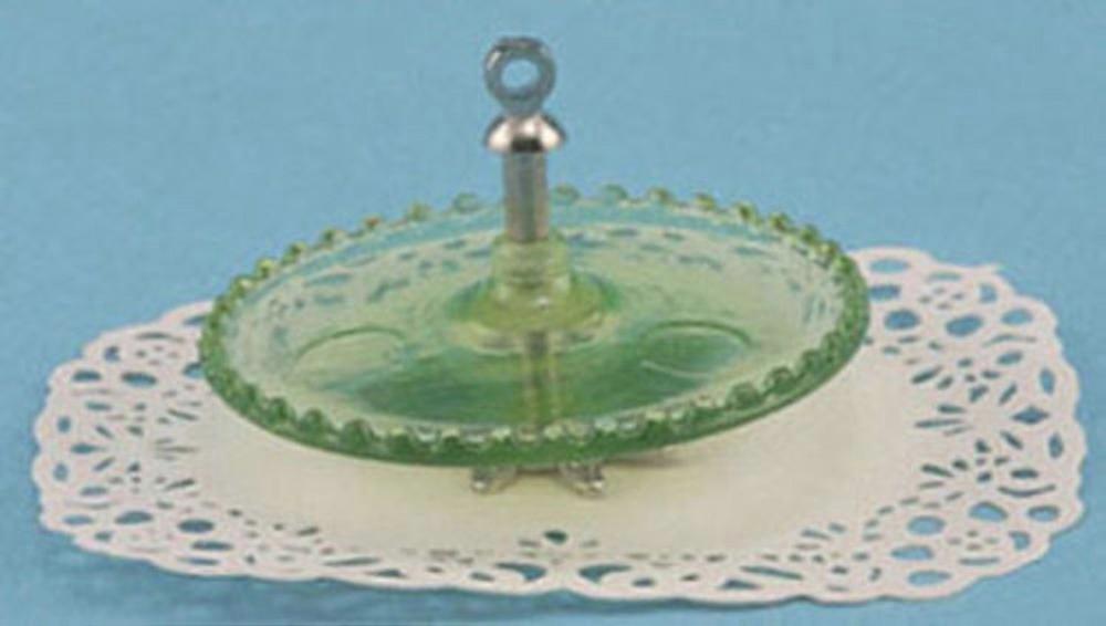 Dolls House Green Tidbit Server Chrysnbon Miniature Dining Accessory