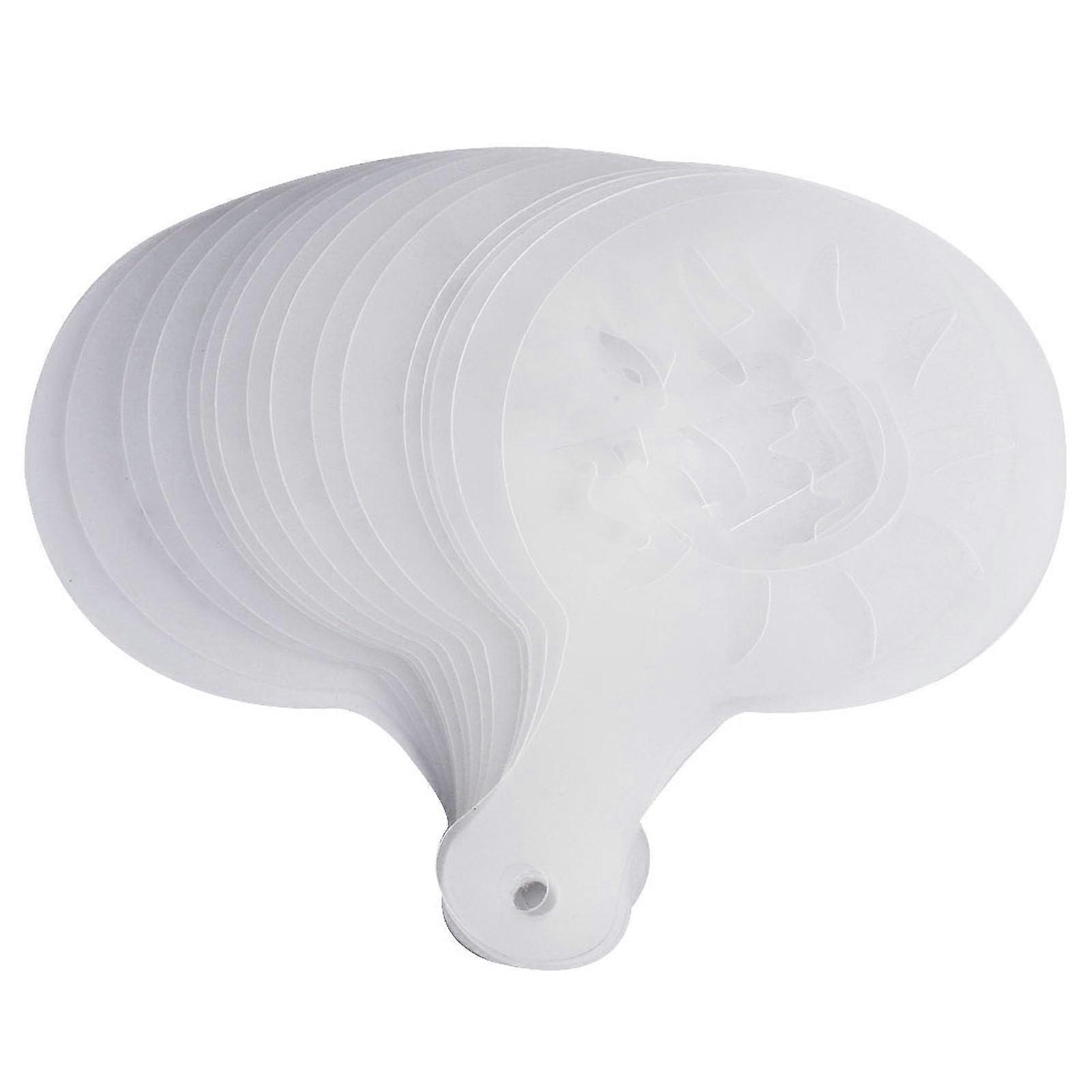 Coffee Stencils Set 16pcs Plastic Latte Cappuccino Art Templates for Baristas and Home Use 8.6x13.2cm