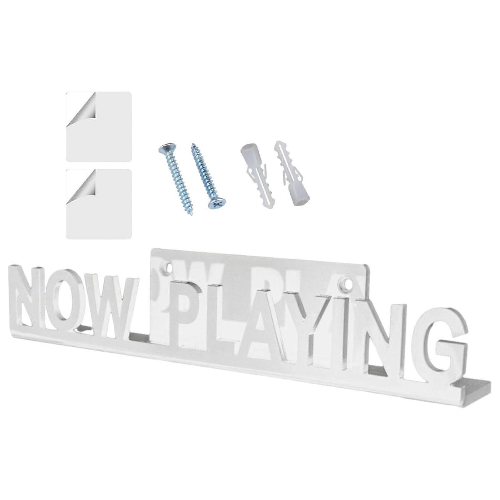 Record Wall Display White Acrylic Wall Mount Shelf For Album Display Wall Decor