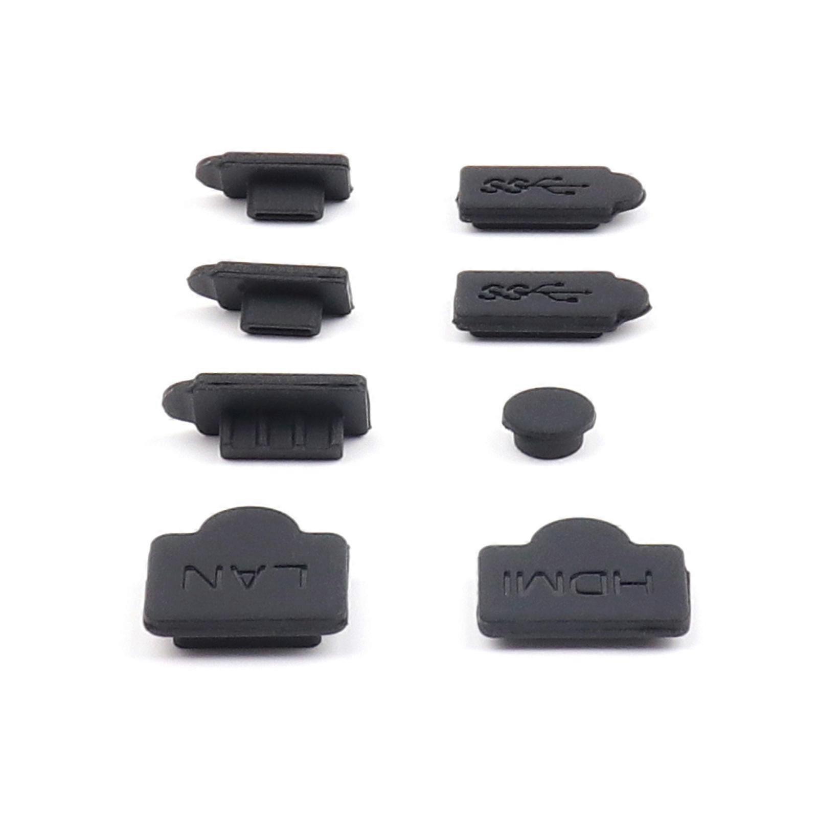 8pcs Silicone Dust Plugs Dust Proof Plug Set for Gaming Console Preserve the Quality of Gaming Console for Multicolor