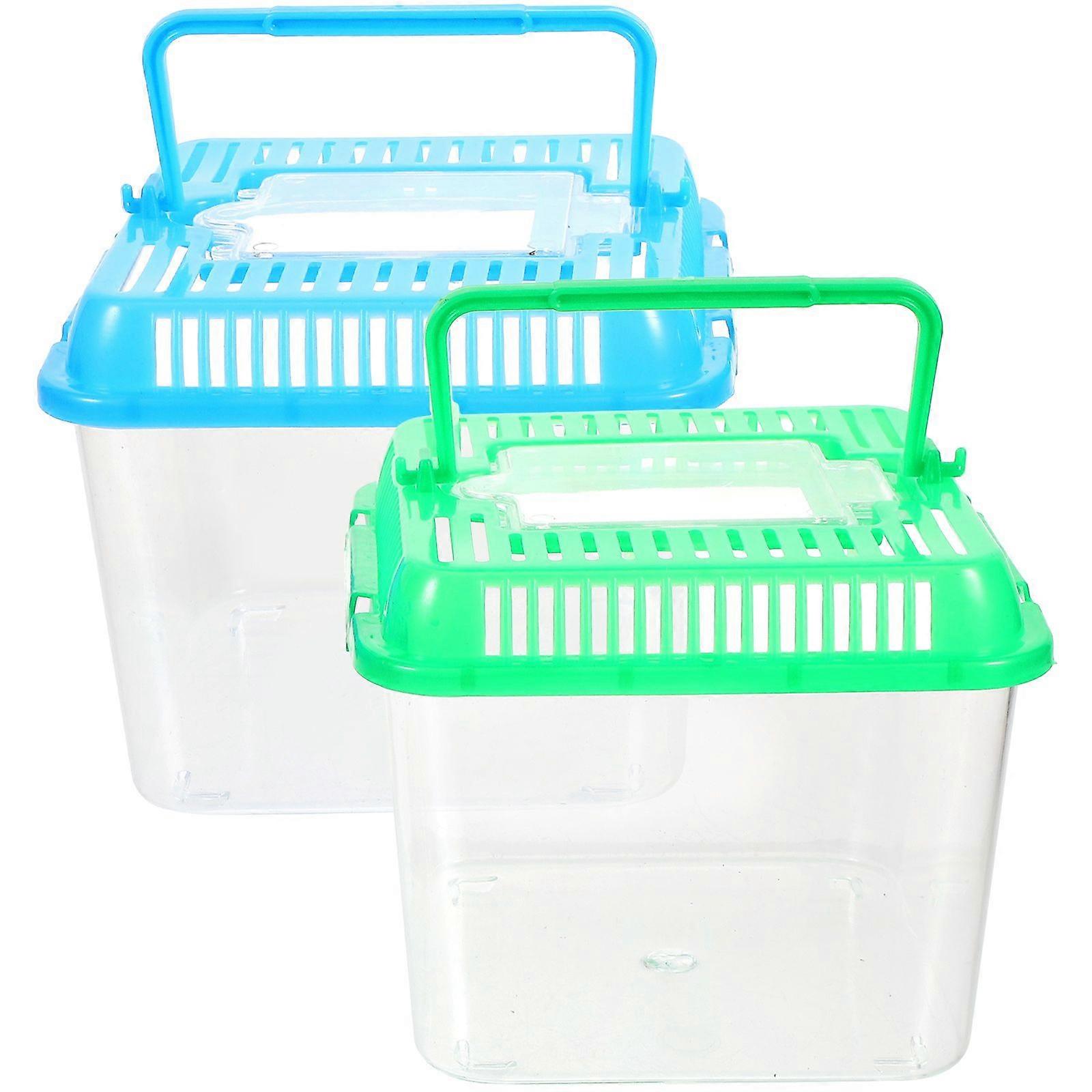 1Pc Reptile Tortoise Goldfish Feeding Box Climbing Pet Feeding Container