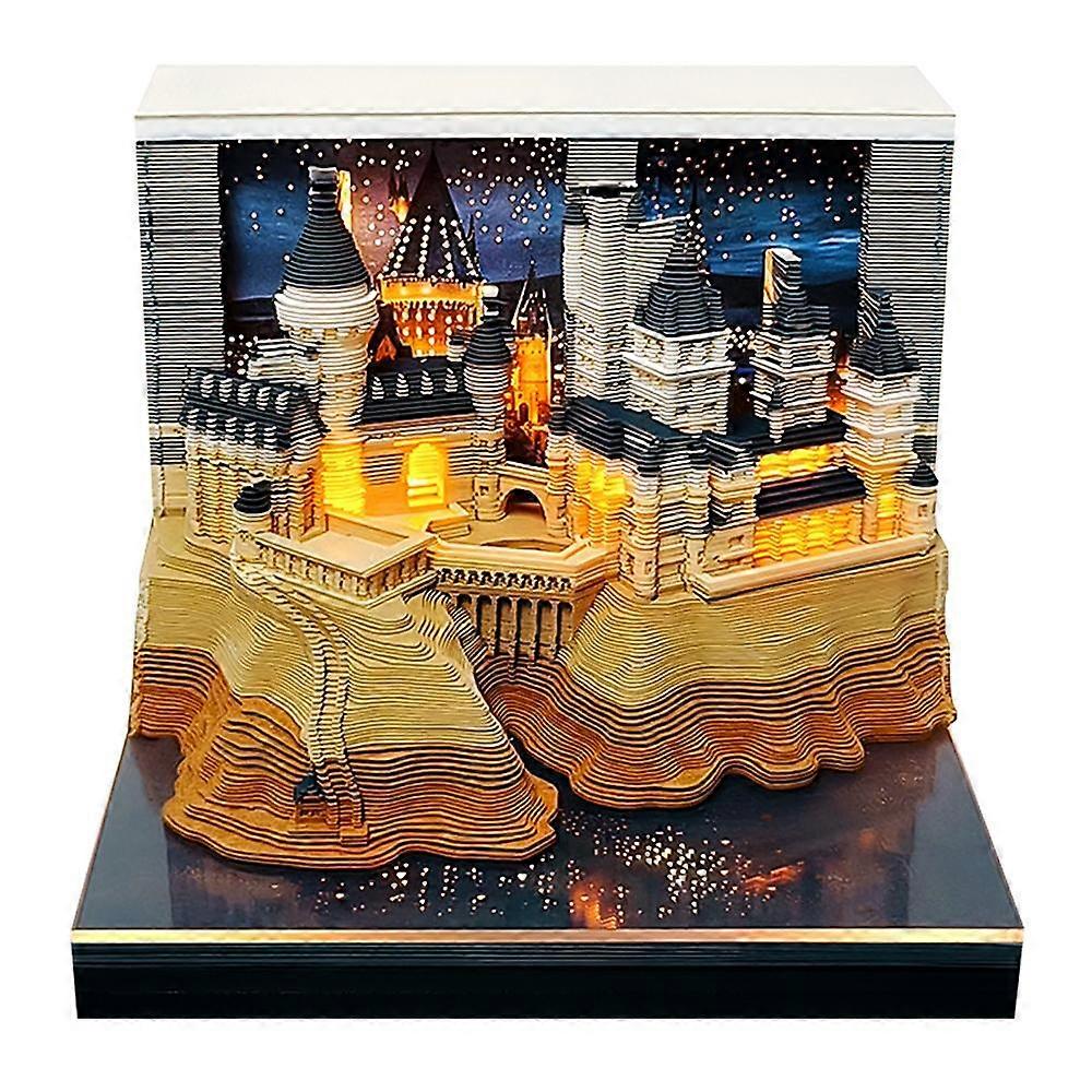 Magic Castle 2026 Weekly Calendar 3D Paper Sculpture sticky Notes