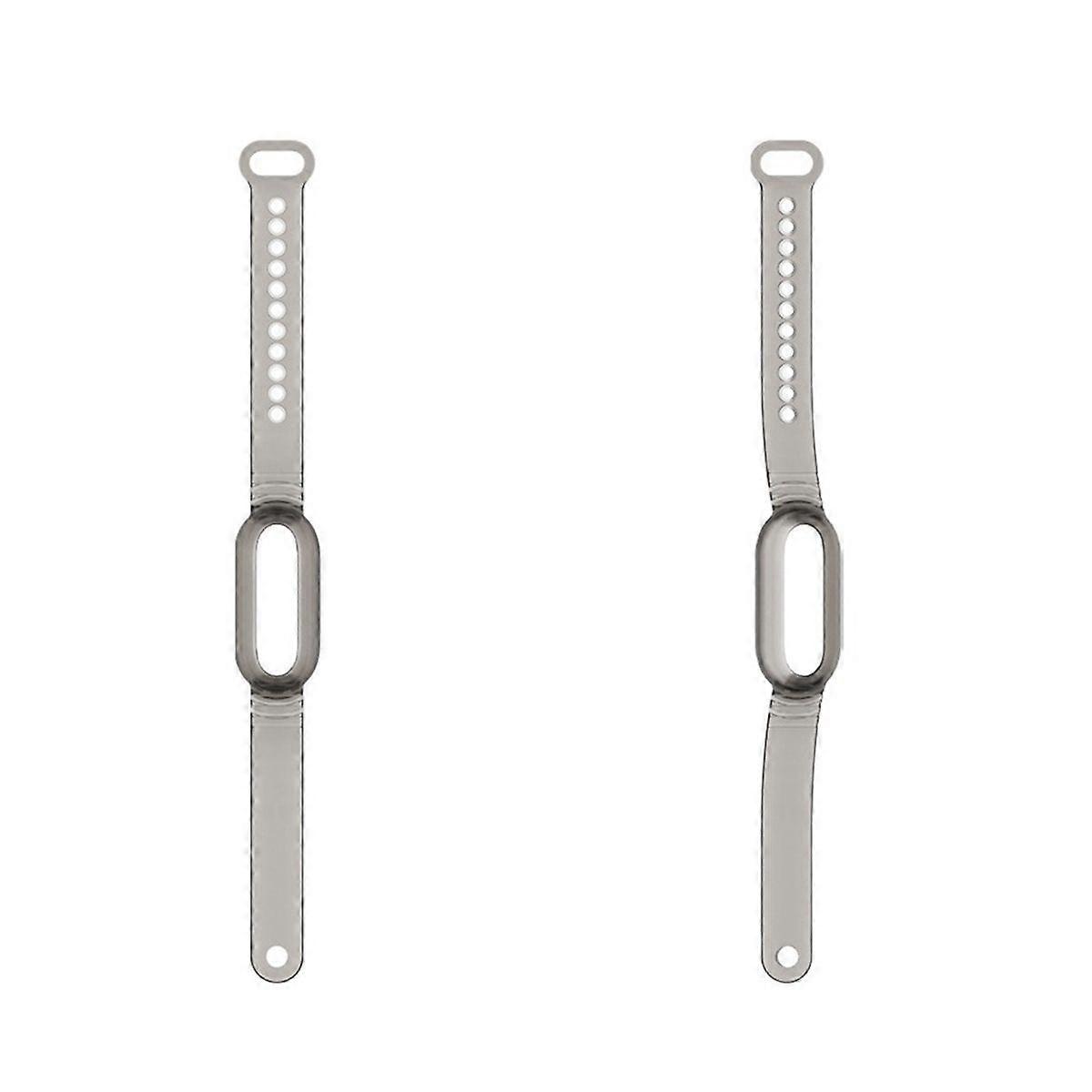 TPU Voice Recorder Case Wristband Transparent Protector Band Strap for NotePin Voice Recorder Gray