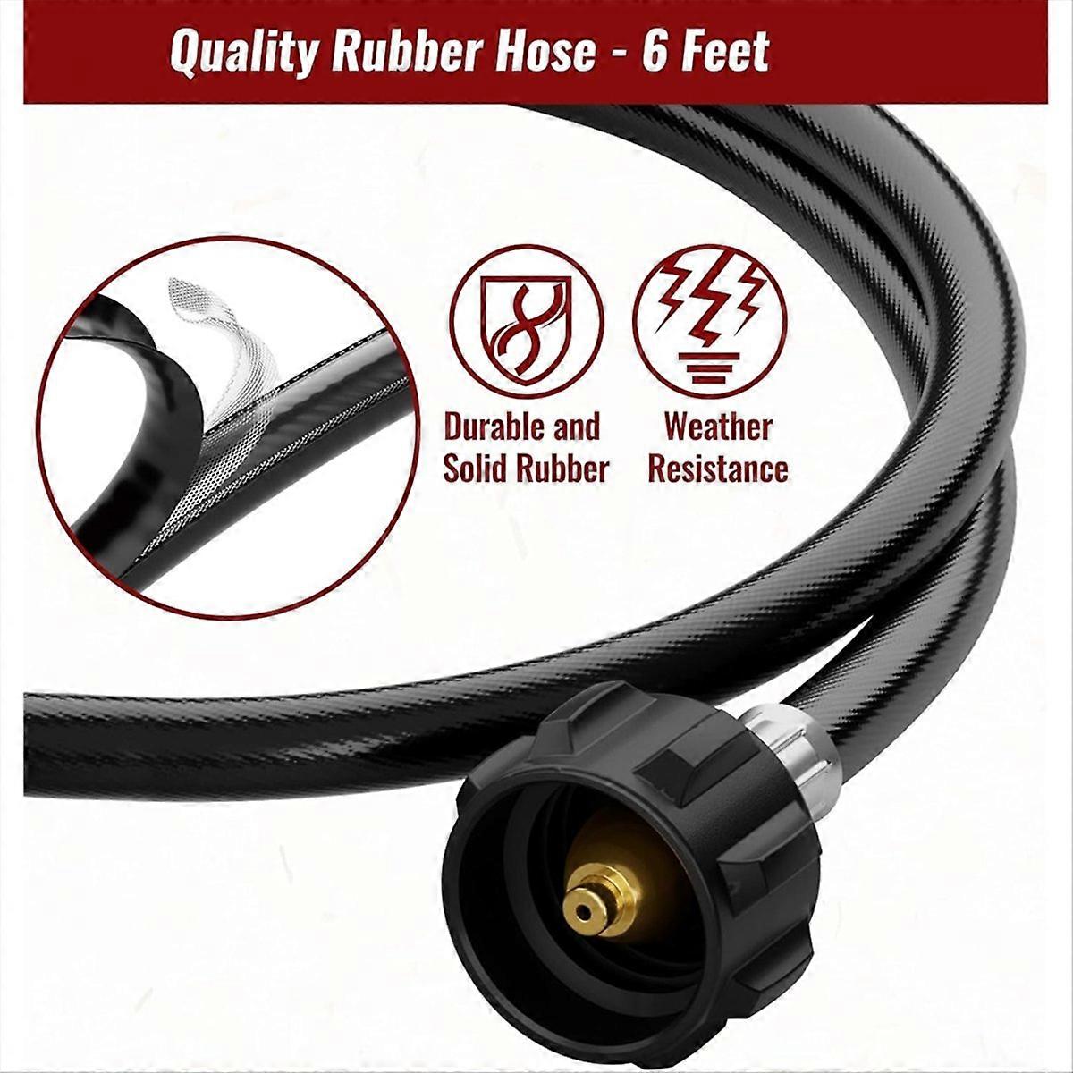 Propane Filter with 6FT Propane Adapter Hose, for Mr.Heater Buddy Portable Buddy and Q, Grill