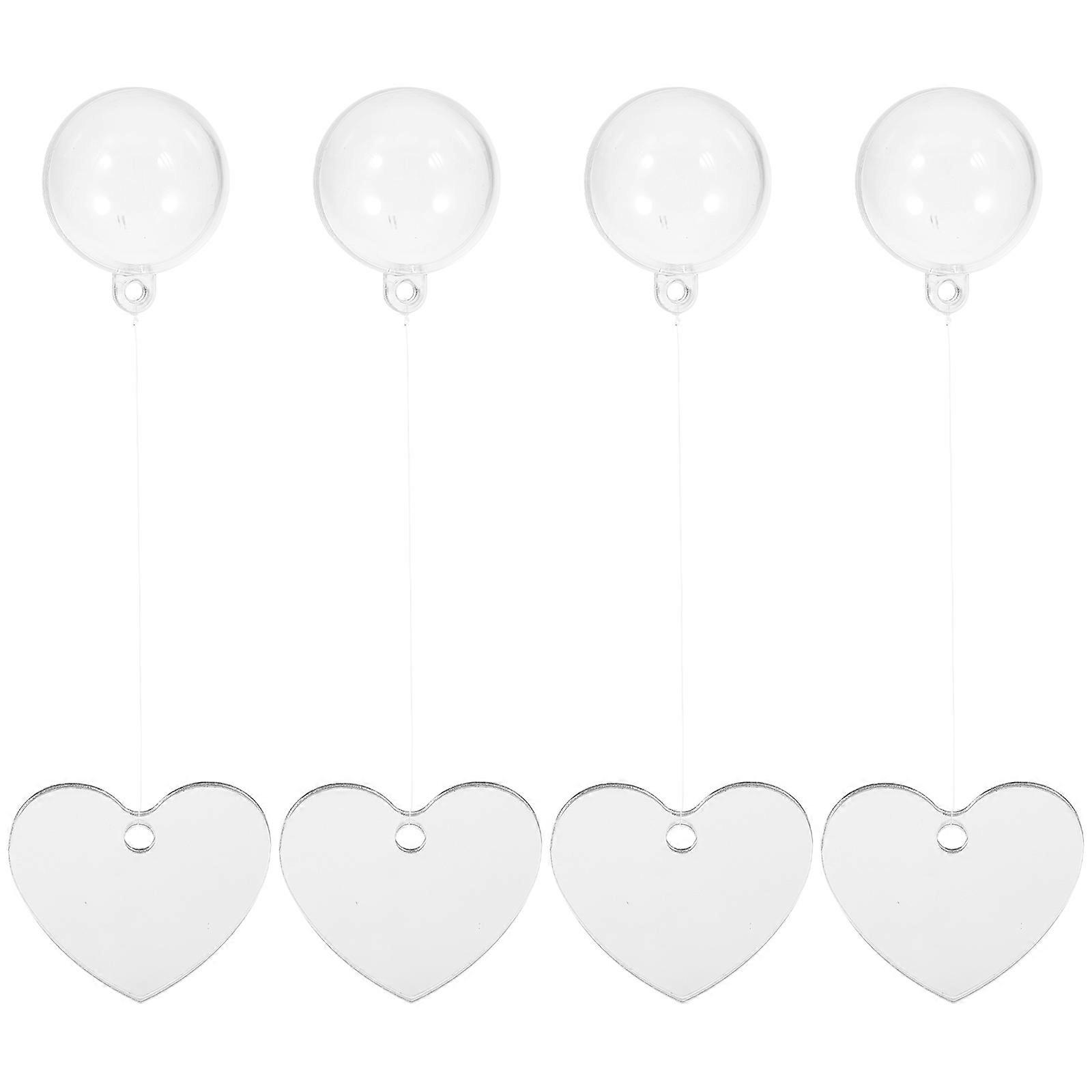 Fish Tank Mirror Betta Toy Natural Environment Simulation Square Floating Ball Design Pet Owners 4Pcs