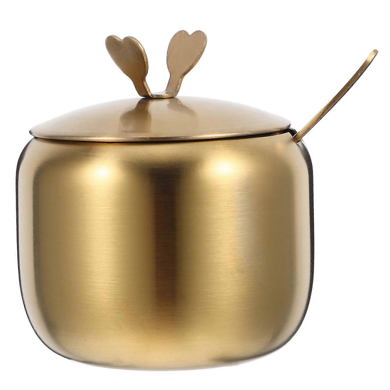 Coffee Creamer Container Storing Condiments Elegant Design Round Shape 1Set