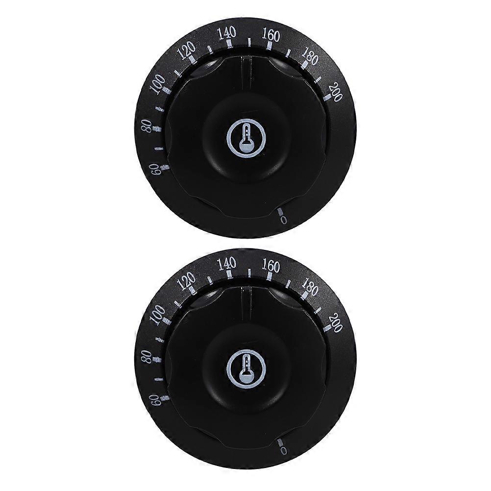 2pcs Universal Control Knobs for Electric Oven Gas Burner Grill and Stove Temperature Regulation Replacement