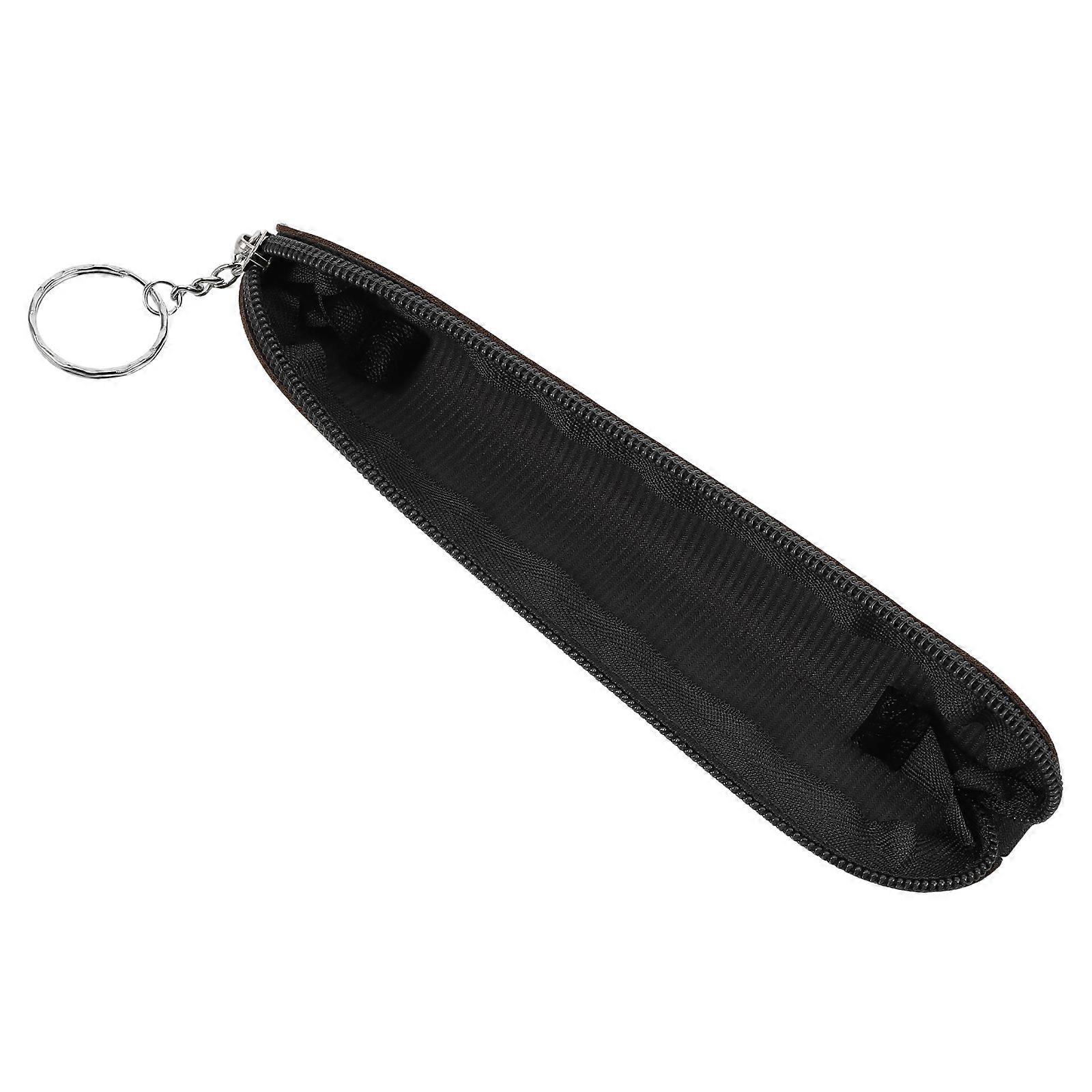 PU Grey Insulin Pencil Bag for Storage Use with Zipper