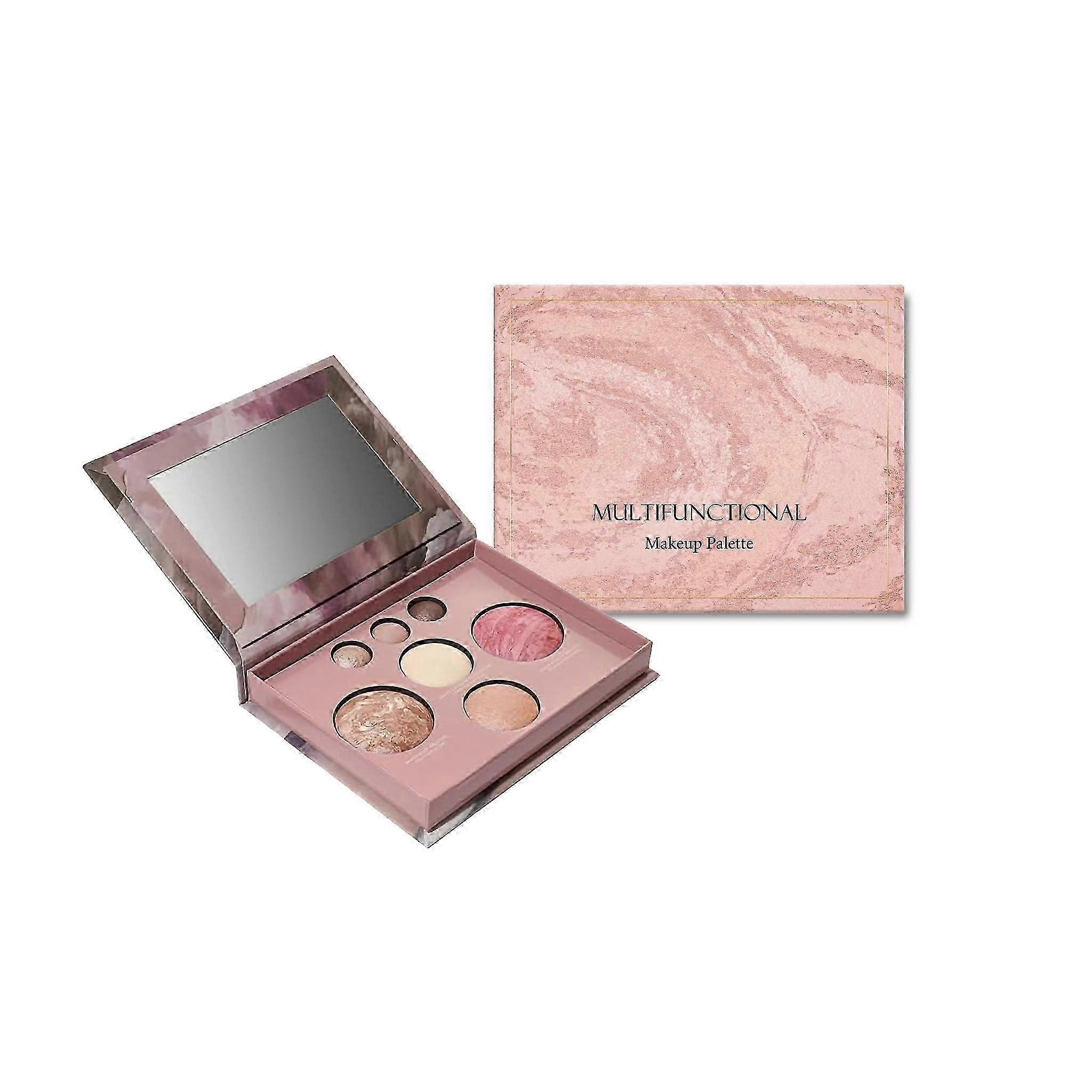 Amz Multi-Functional Makeup Palette Eye Shadow Repair Blush High Light Plate Multi-Purpose Daily Portable Makeup Palette