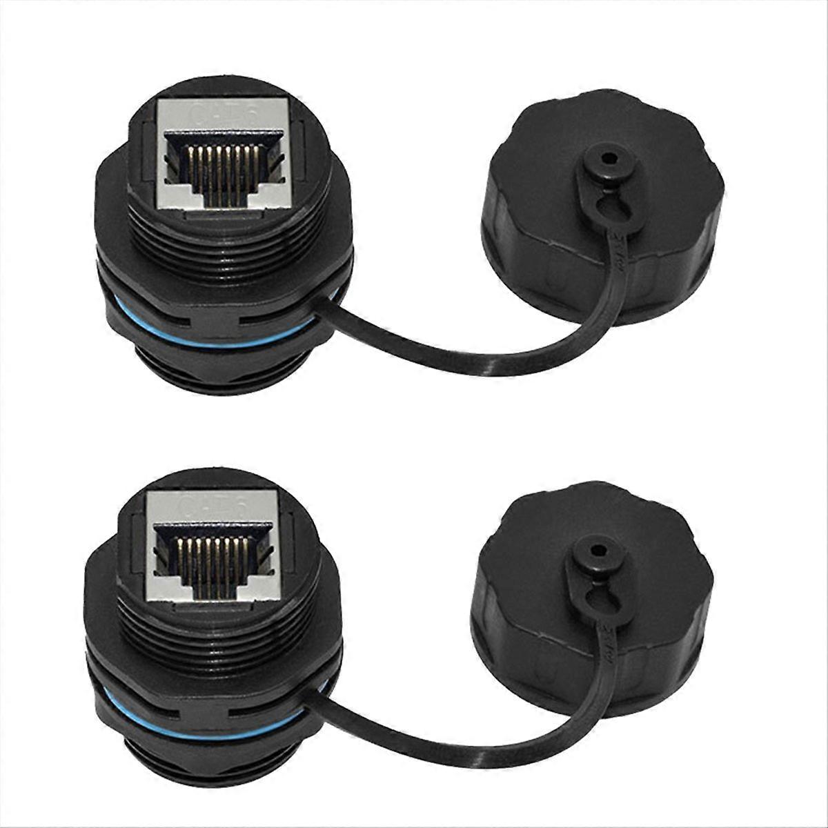 2 stuks RJ45-paneelmontagekoppeling voor CAT6/CAT5E/CAT5